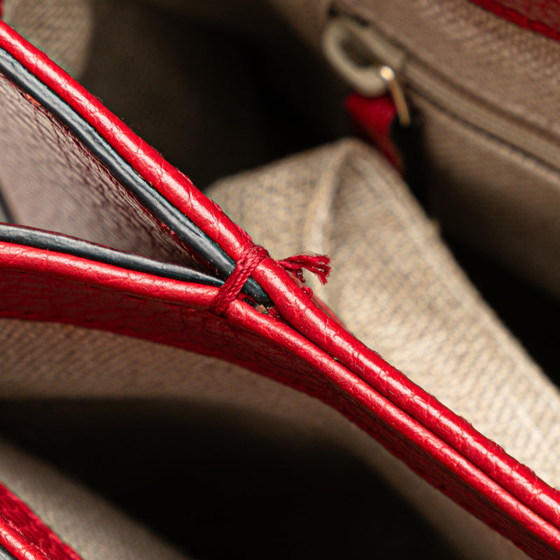 Small Dollar Calf Interlocking G Satchel - Image 8