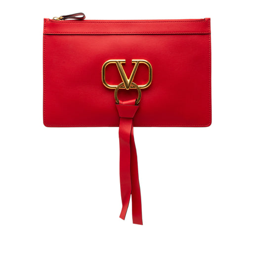 Leather VRing Clutch - Image 1