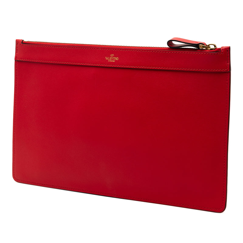 Leather VRing Clutch - Image 2