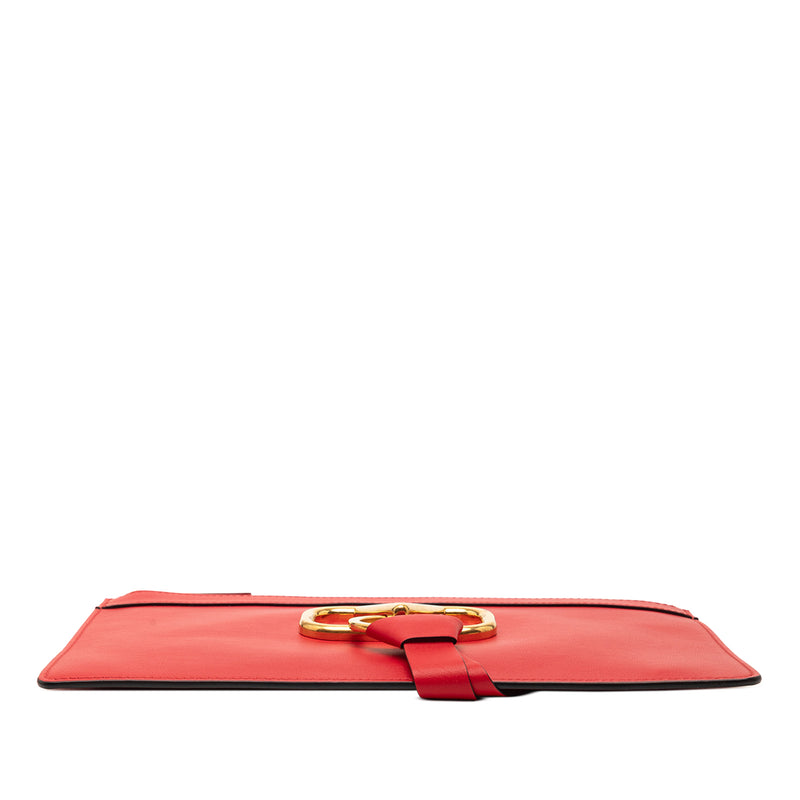 Leather VRing Clutch - Image 3