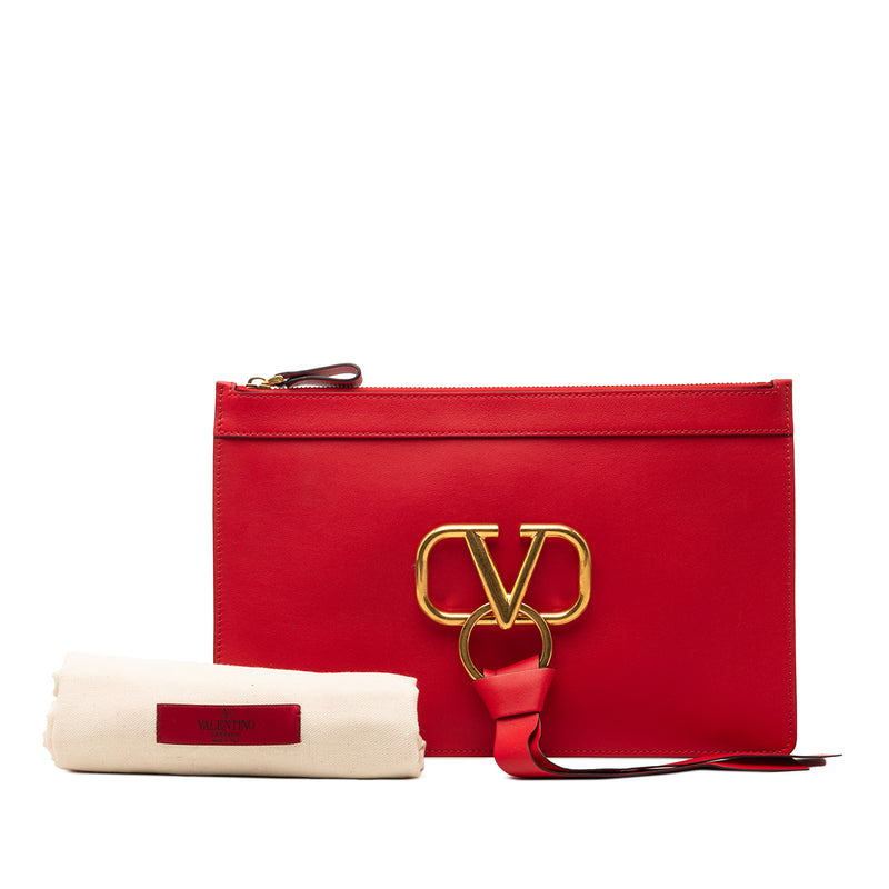 Leather VRing Clutch - Image 7