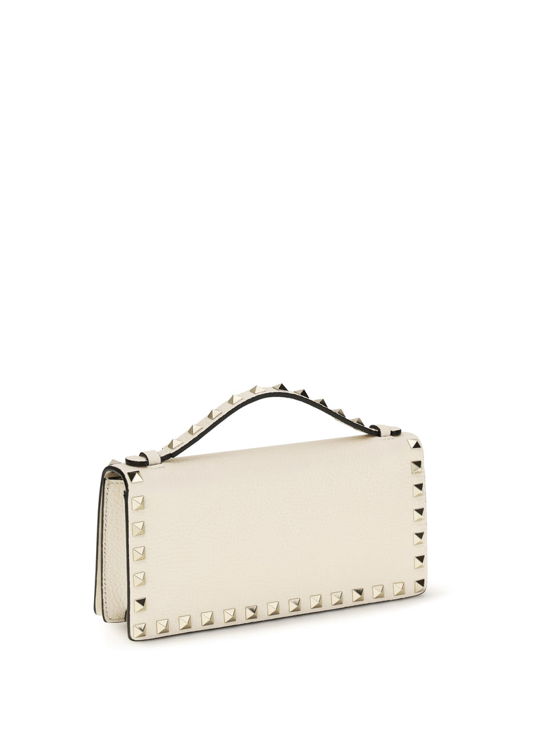 Valentino Garavani Wallet — Beige Calf Leather Bos Taurus