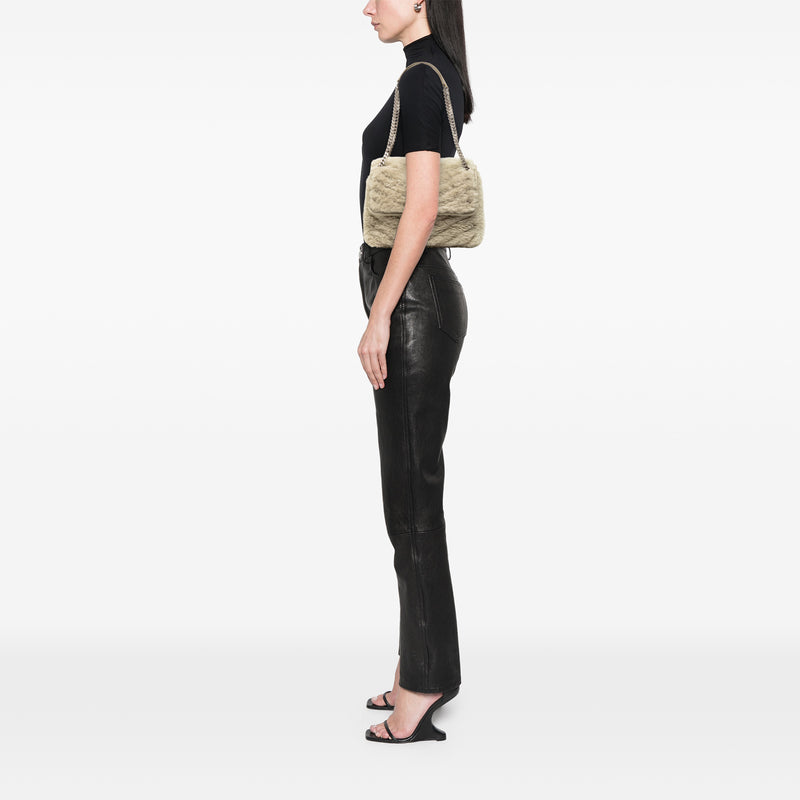 Medium Shearling Niki Shoulder Bag - Image 7