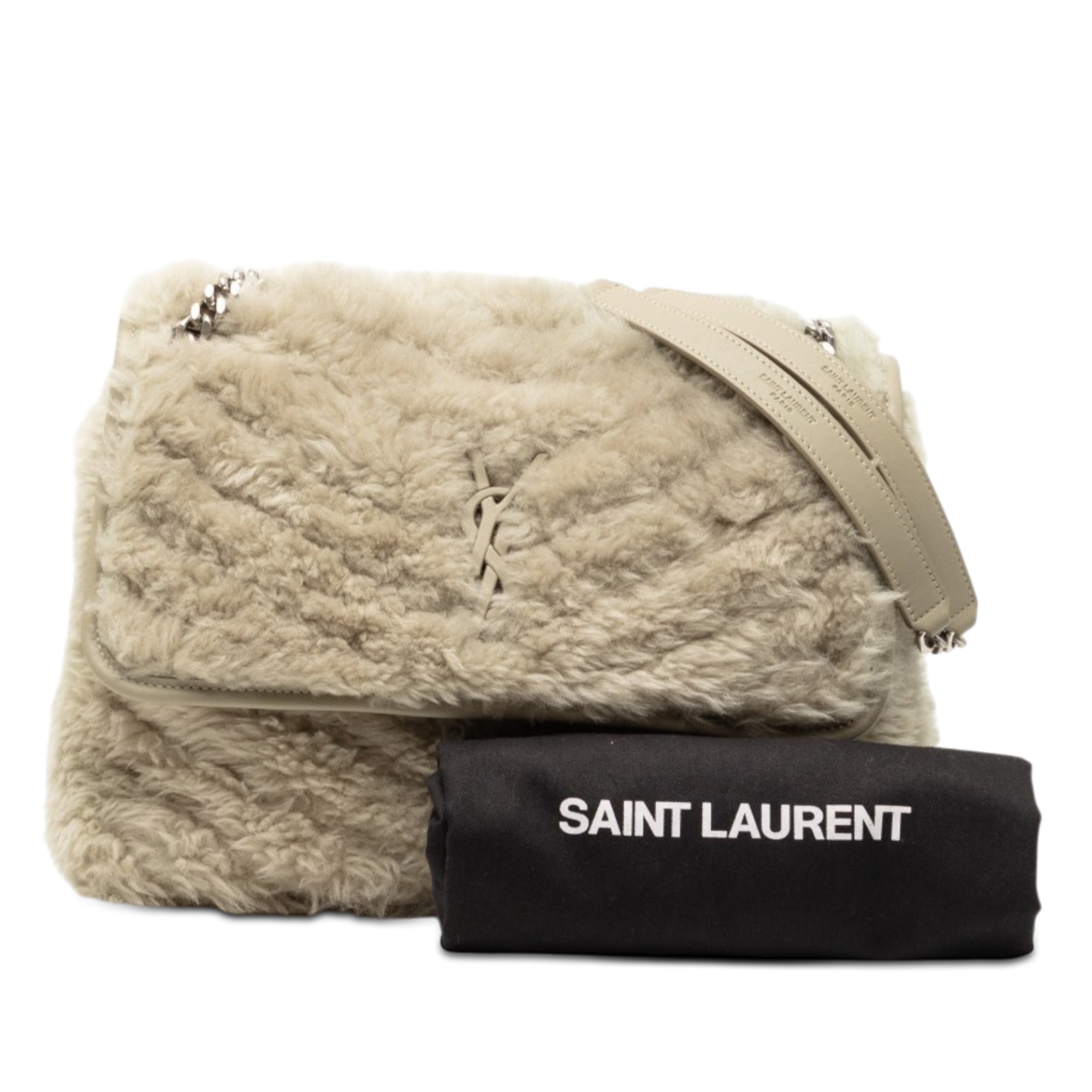Medium Shearling Niki Shoulder Bag - Image 8