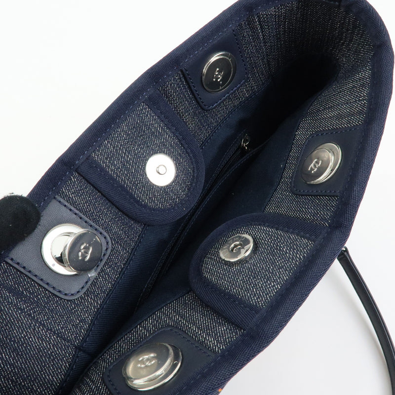 Chanel Deauville Denim Blue Denim_jeans Bag