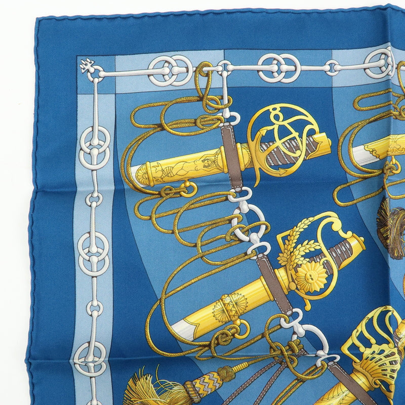 Hermes Carré 42 Silk Blue Accessory