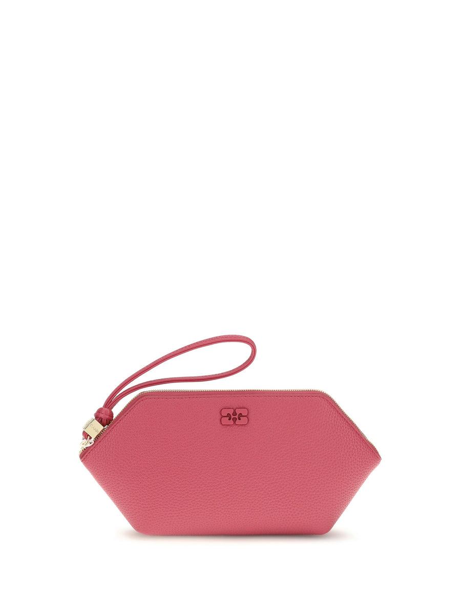 Ganni Bou Clutch — Red