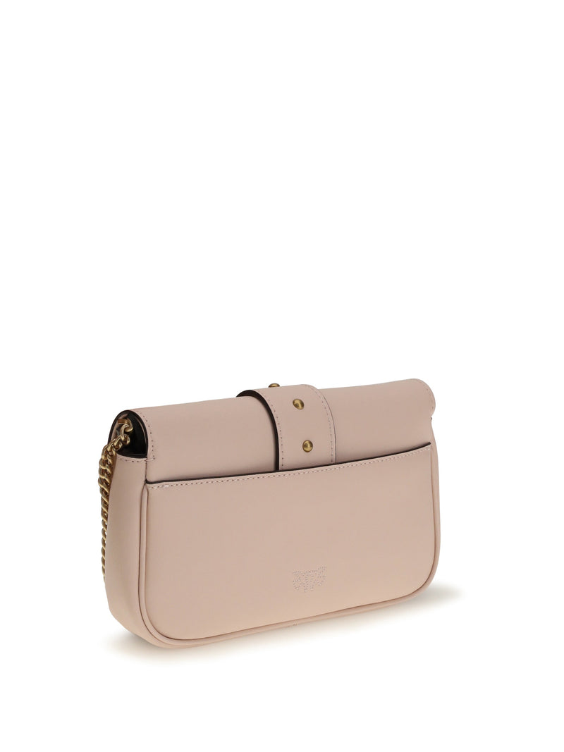 Pinko Shoulder Bag — Pink Calf Leather