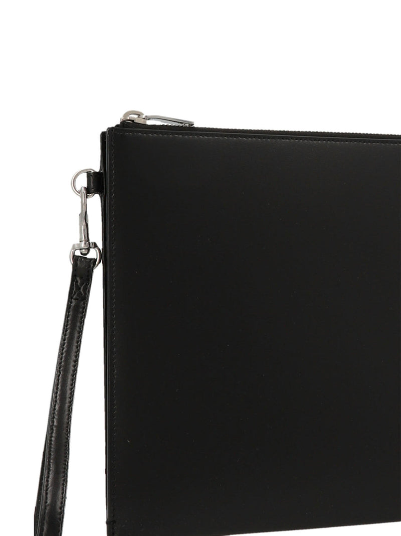 Saint Laurent Tiny Cassandre Clutch — Black