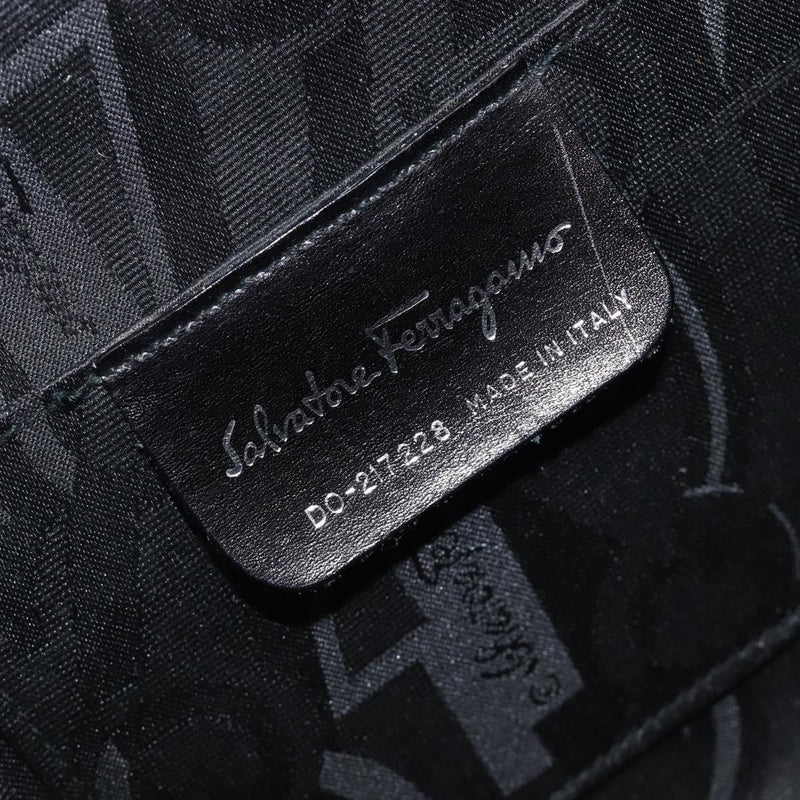 Salvatore Ferragamo Gancini Top Handle Woven Leather Multicolour Bag