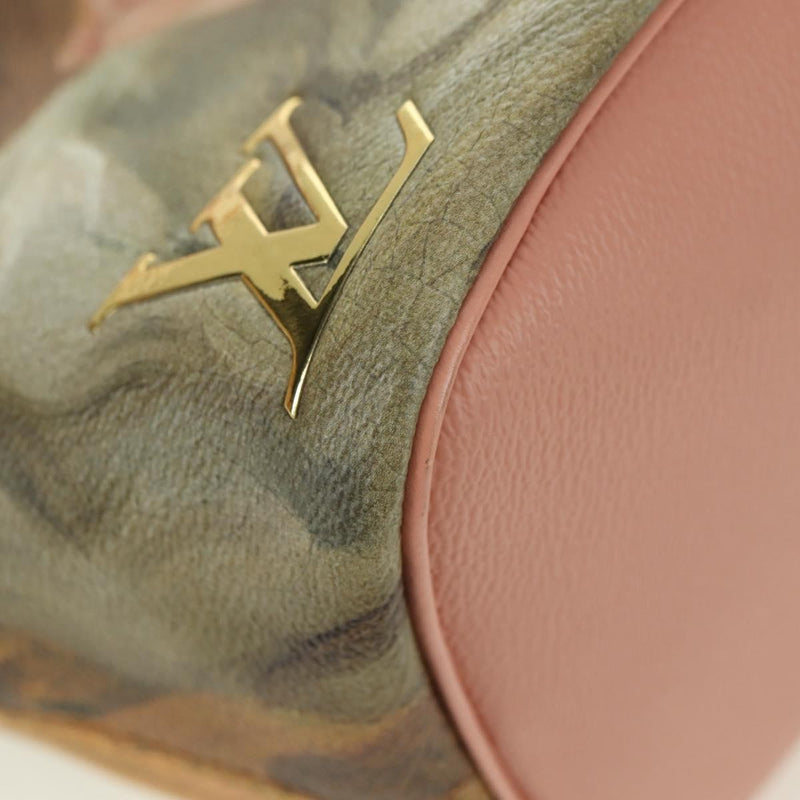 Louis Vuitton Neverfull Nm Limited Edition Jeff Koons Fragonard Print Canvas Pink Bag