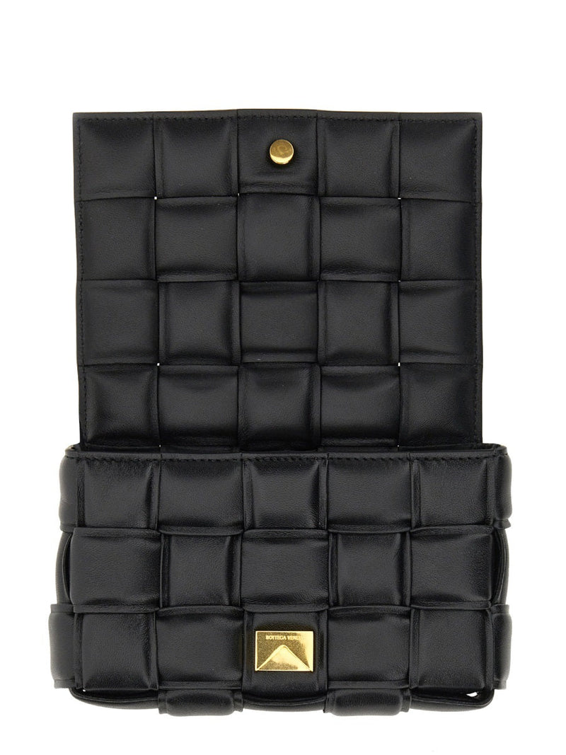 Bottega Veneta Cassette Shoulder Bag — Black Main: Lambskin