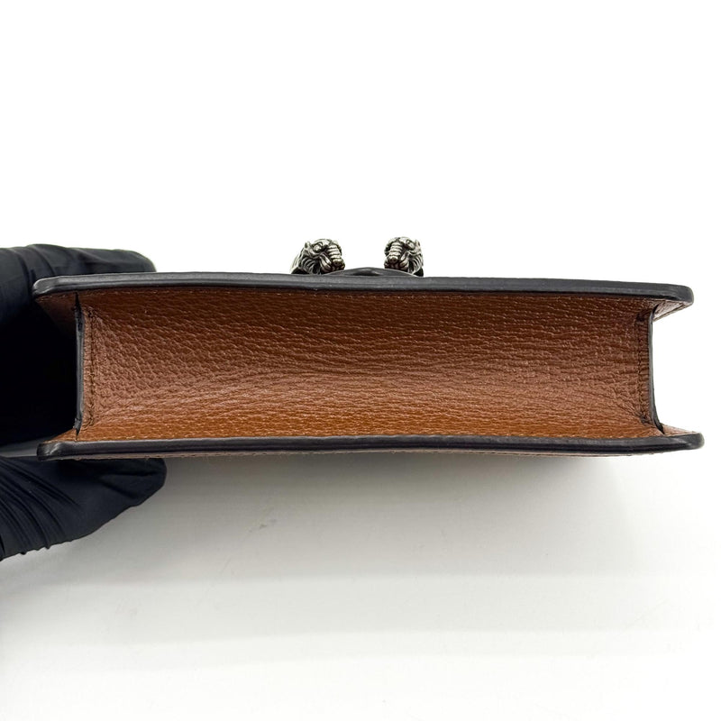 Gucci Dionysus Chain Jumbo Gg Canvas Brown Bag