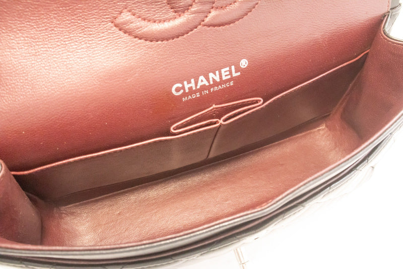 Chanel Classic Double Flap Quilted Lambskin Black Leather Bag