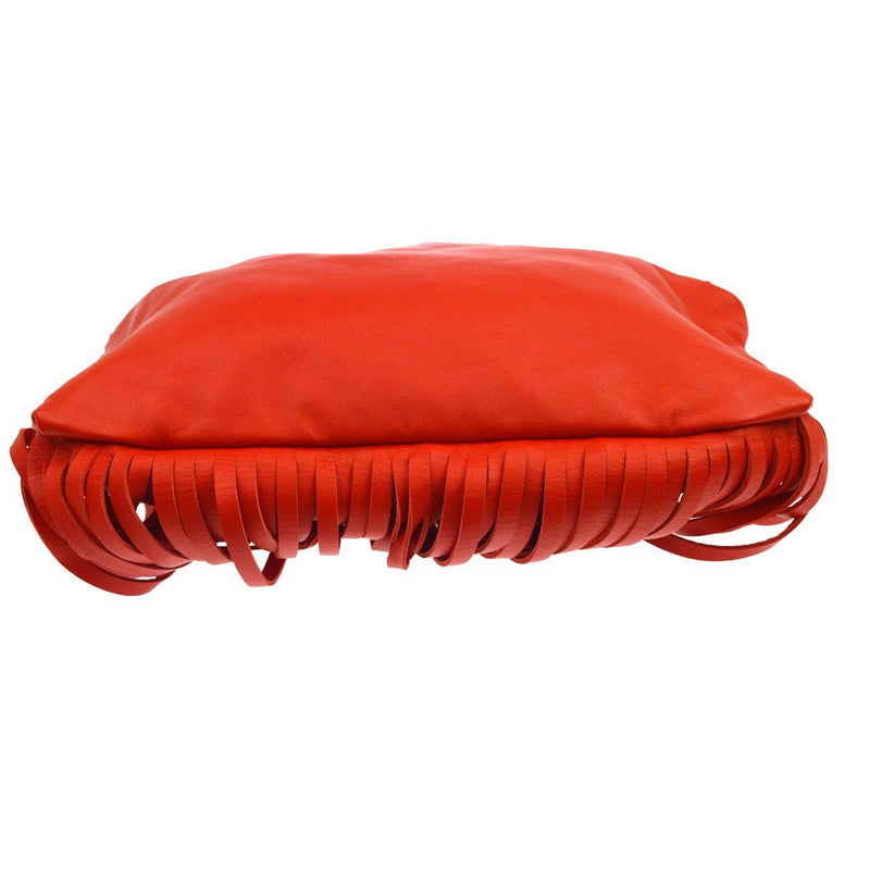 Bottega Veneta The Fringe Leather Red Bag
