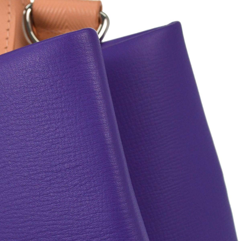 Louis Vuitton Shopper Leather Purple Bag