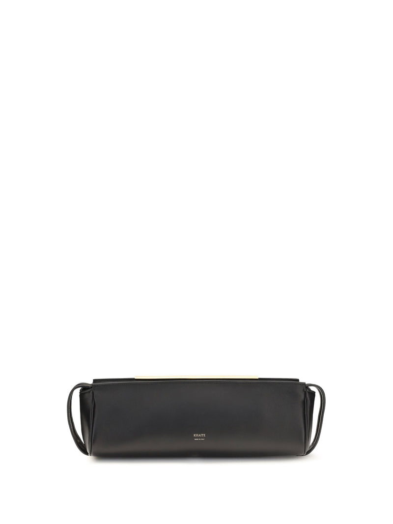 Khaite Calf Leather Clutch — Black