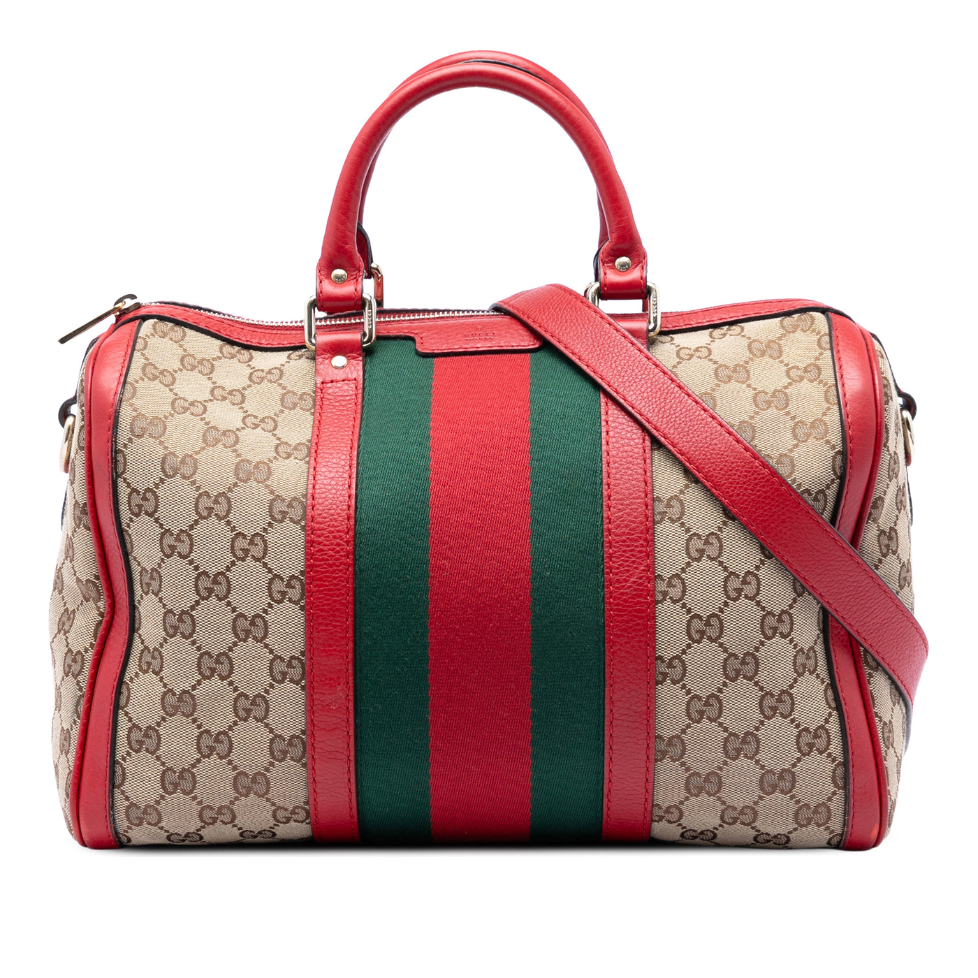 Medium GG Canvas Web Joy Boston Bag - Image 1