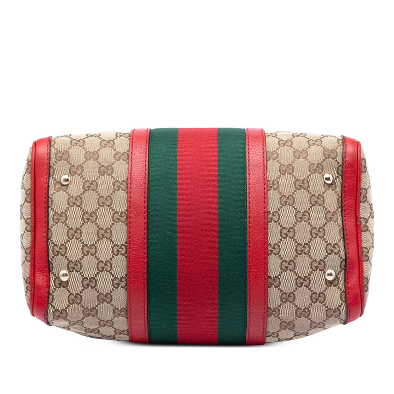 Medium GG Canvas Web Joy Boston Bag - Image 3