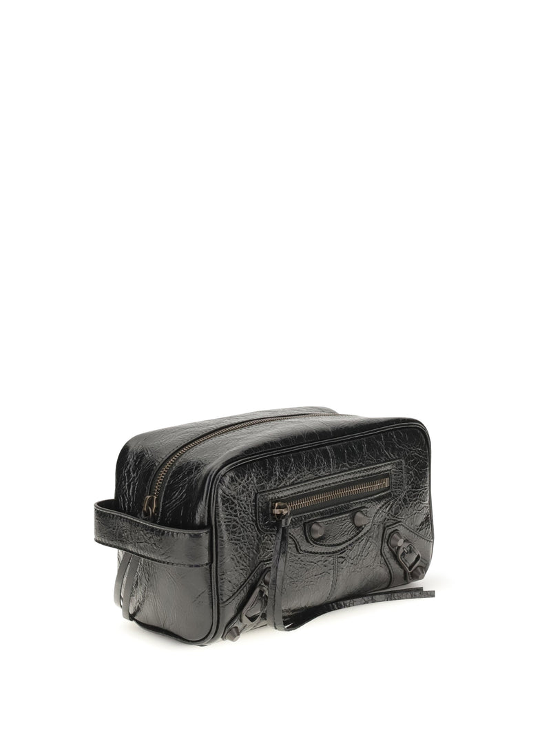 Balenciaga Le City Travel Wallet — Black Lamb Ovis Aries