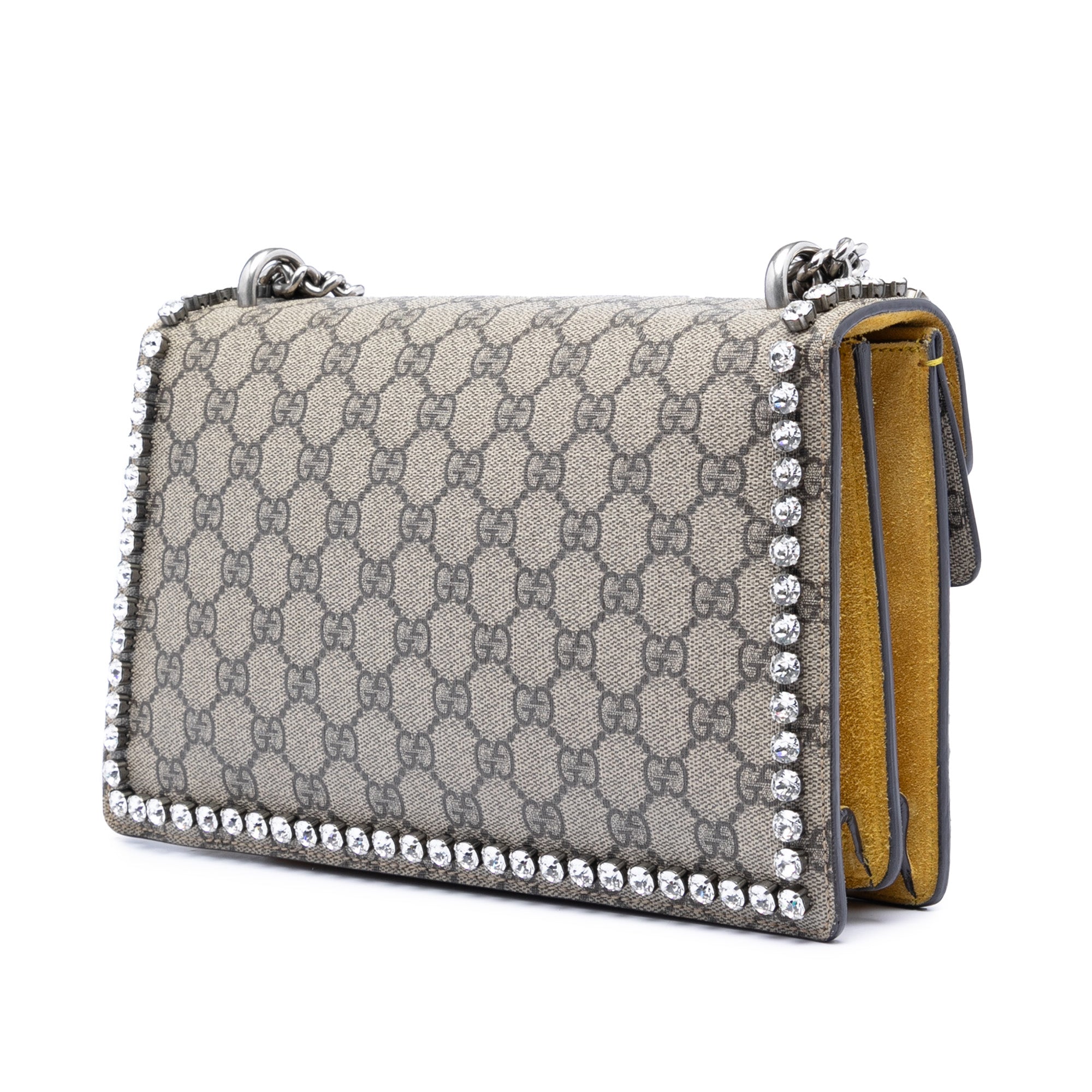 Medium GG Supreme Embroidered Crystal Bow Dionysus Shoulder Bag - Image 2