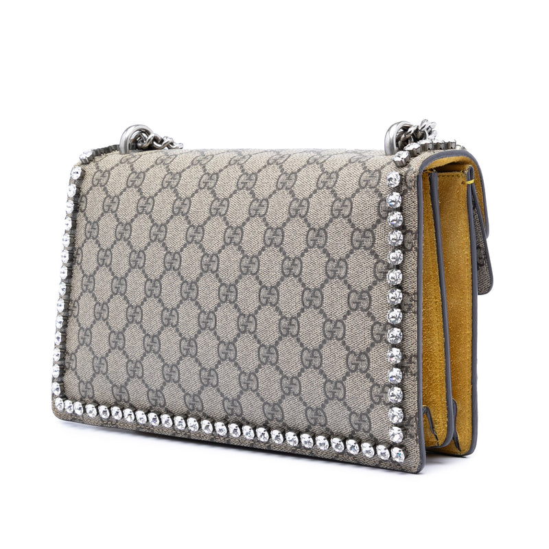 Medium GG Supreme Embroidered Crystal Bow Dionysus Shoulder Bag - Image 2