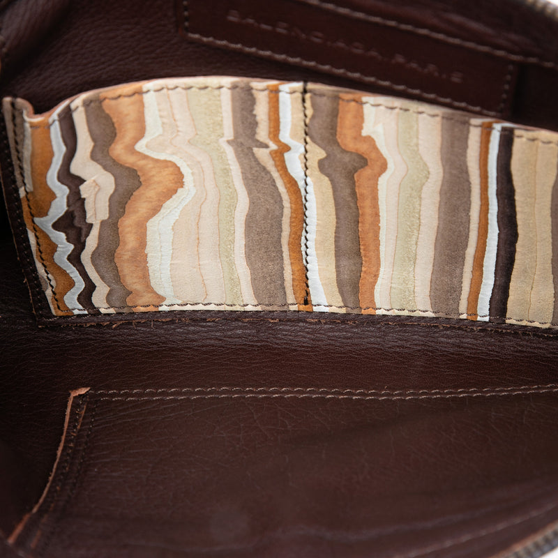 Suede Striped Papier Clutch - Image 4