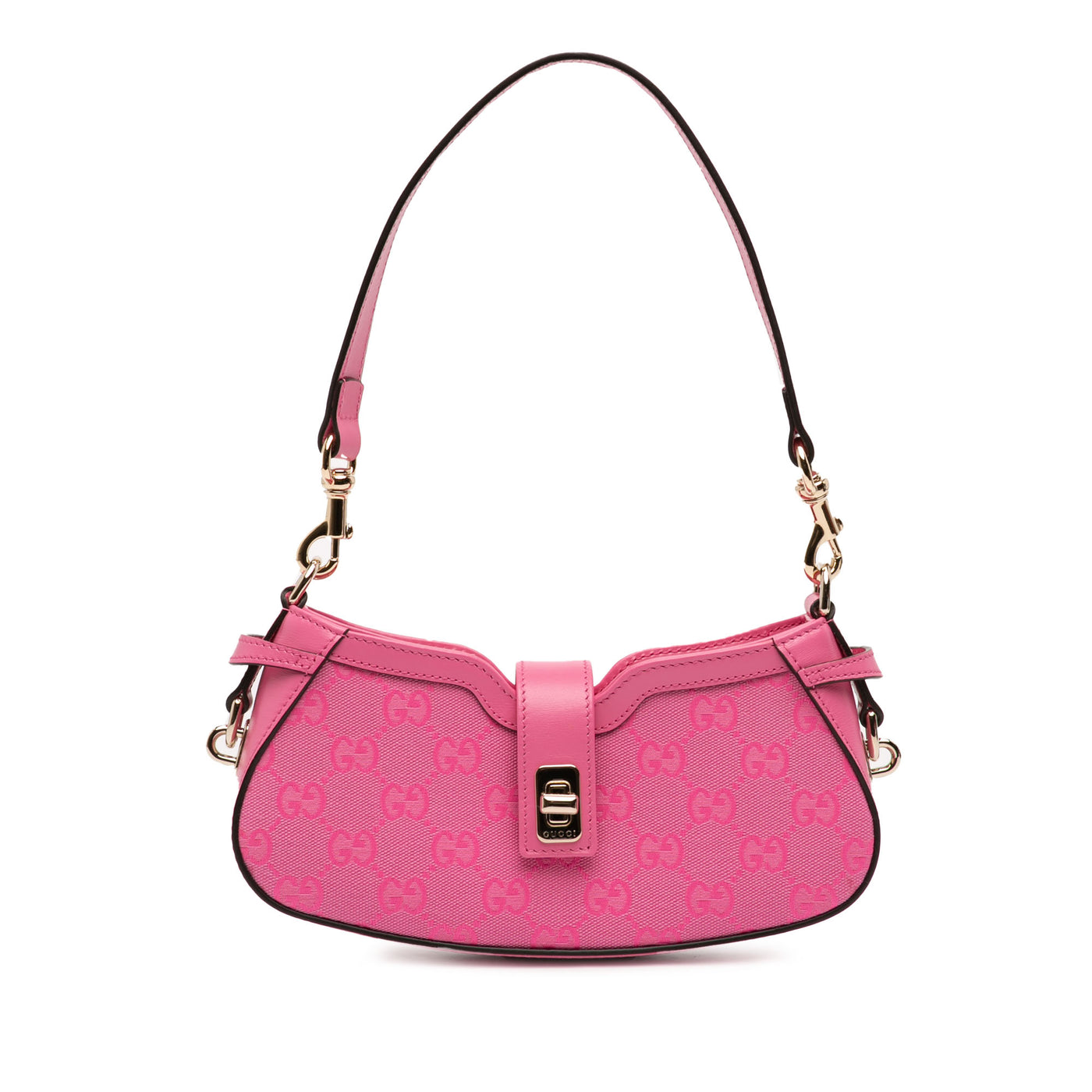 Mini GG Canvas Moon Side Shoulder Bag - Image 1
