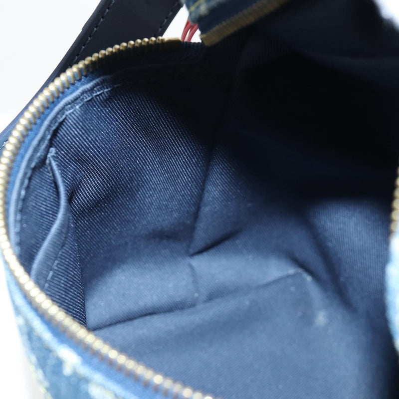 Louis Vuitton Nigo Japanese Cruiser Monogram Denim And Taurillon Leather Blue Canvas Bag