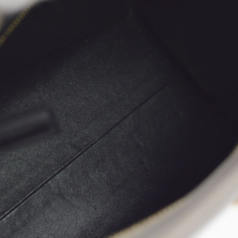 Saint Laurent Monogram Cabas Leather Gray Bag