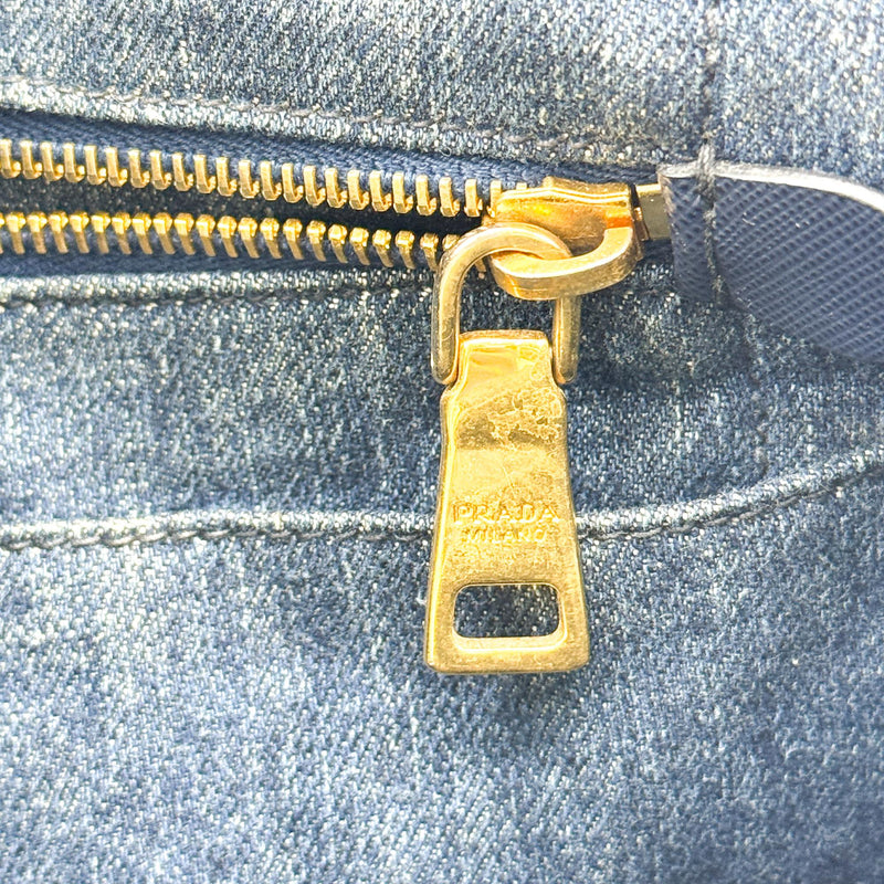 Prada Canapa Denim Blue Denim_jeans Bag