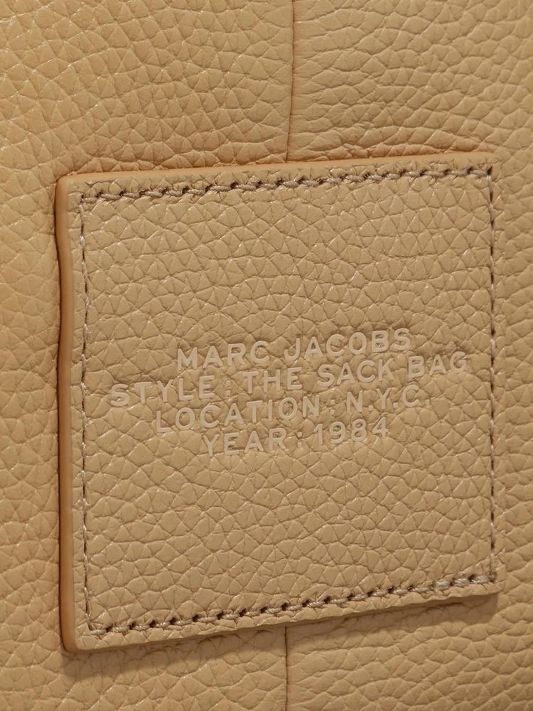 Marc Jacobs Mini Sack Shoulder Bag — Beige Cow Leather