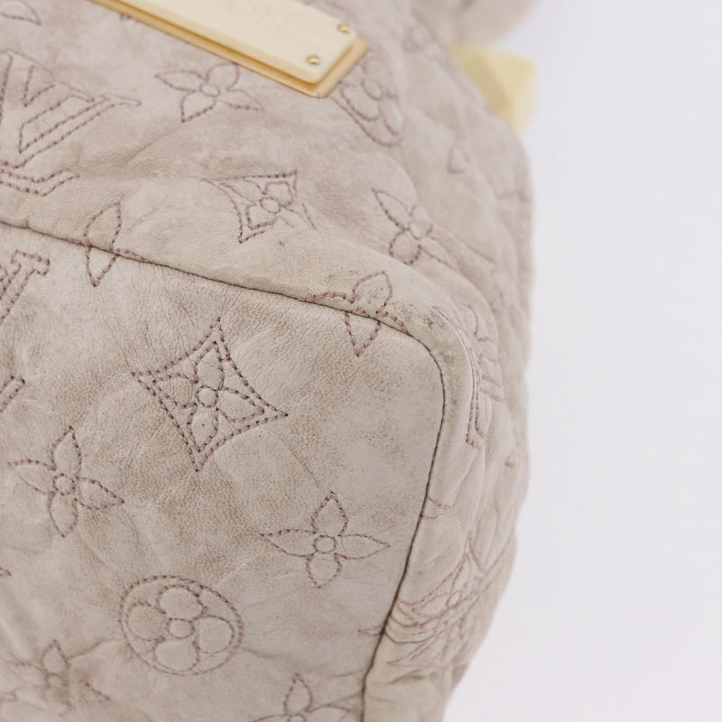 Louis Vuitton Olympe Stratus Limited Edition Monogram Lambskin Beige Leather Bag