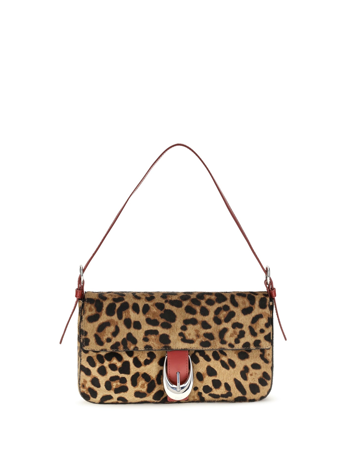 Staud Harlow Shoulder Bag — Beige Calf Leather