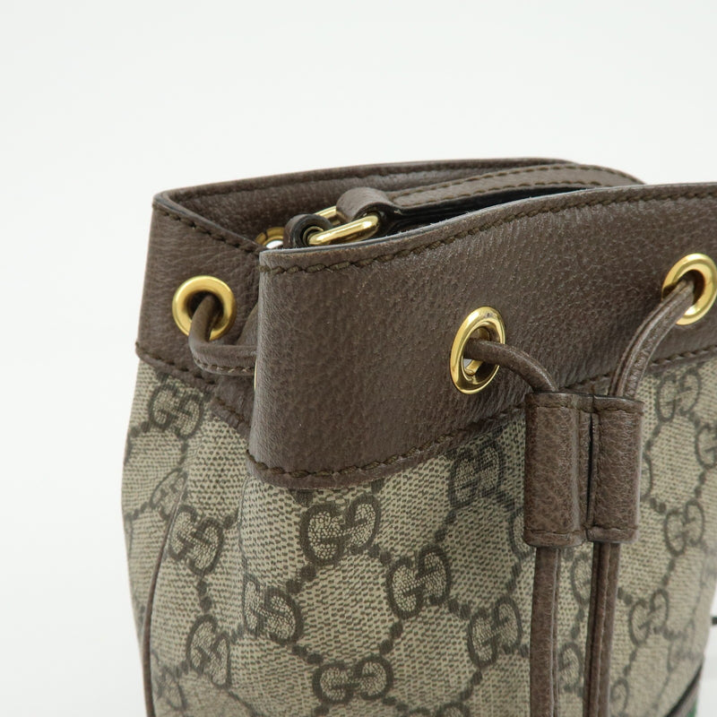Gucci Ophidia Bucket Gg Coated Canvas Beige Bag