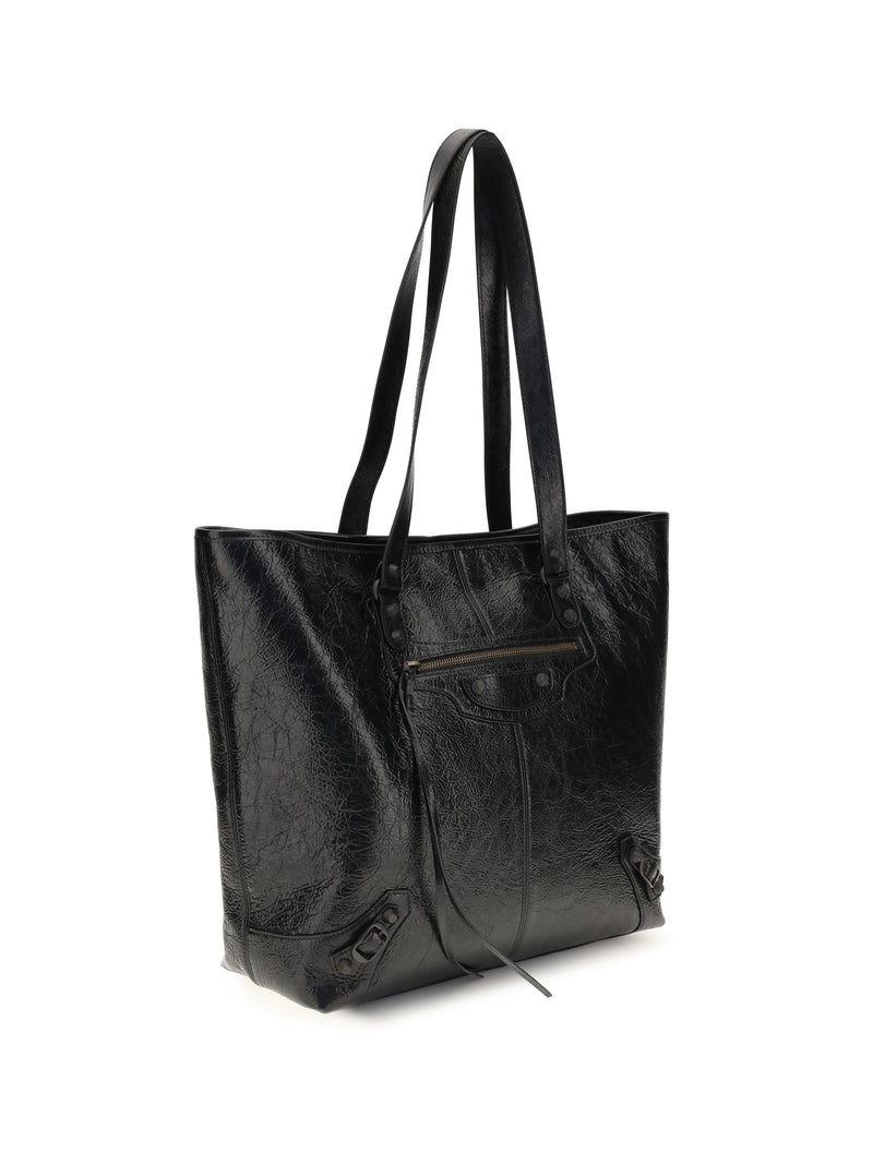 Balenciaga Le City Tote Bag — Black Lamb Ovis Aries