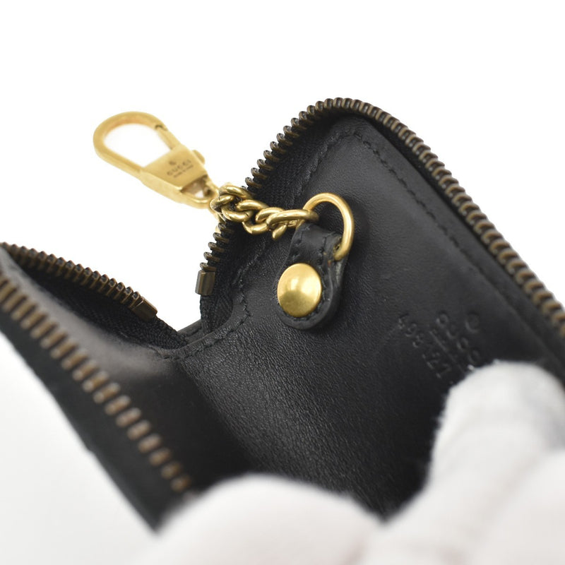 Gucci Gg Marmont Zip Around Matelasse Leather Black Accessory