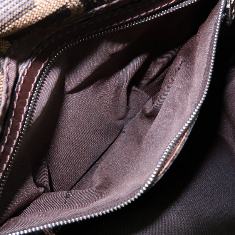 Fendi Flap Hobo Zucca Canvas Brown