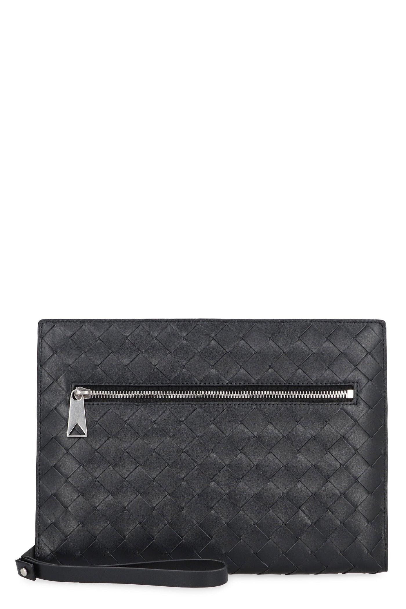 Bottega Veneta Clutch — Black Calfskin