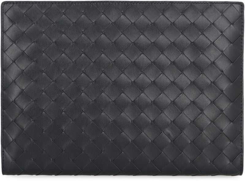 Bottega Veneta Clutch — Black Calfskin
