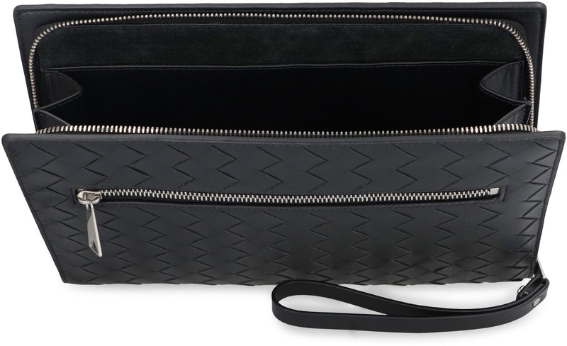 Bottega Veneta Clutch — Black Calfskin