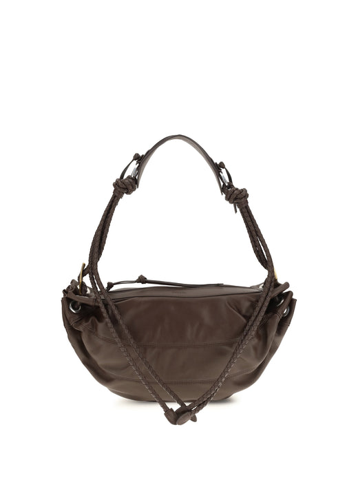 Isabel Marant Maia Shoulder Bag — Brown Lamb Ovis Aries