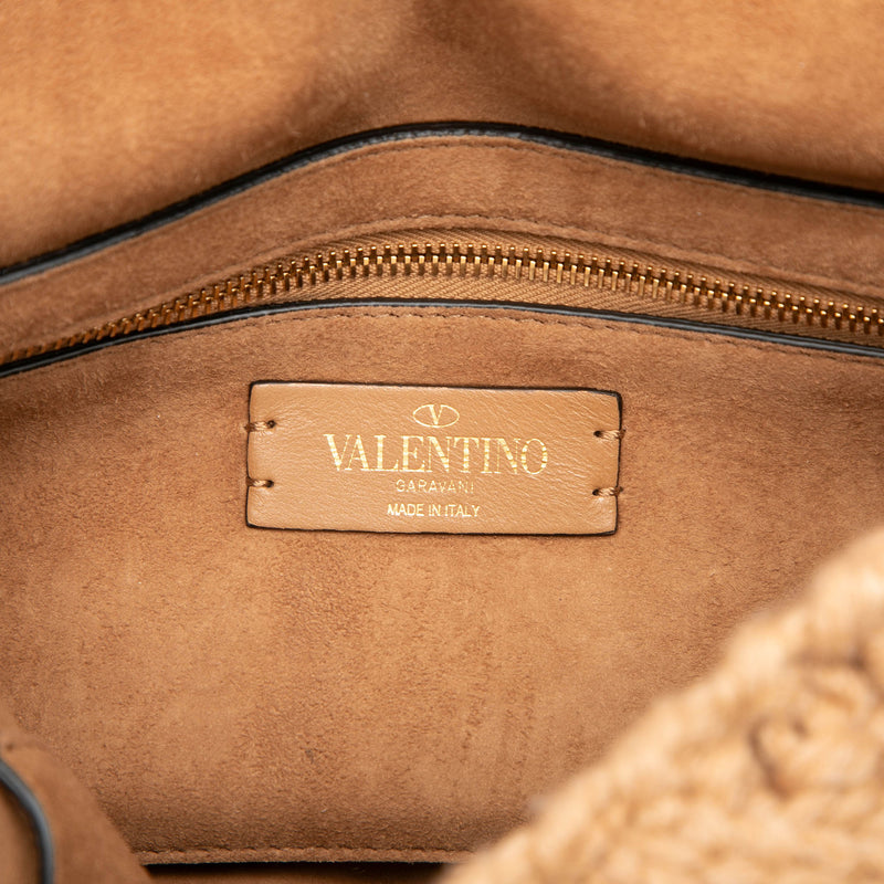 Medium Knit Roman Stud Satchel - Image 5