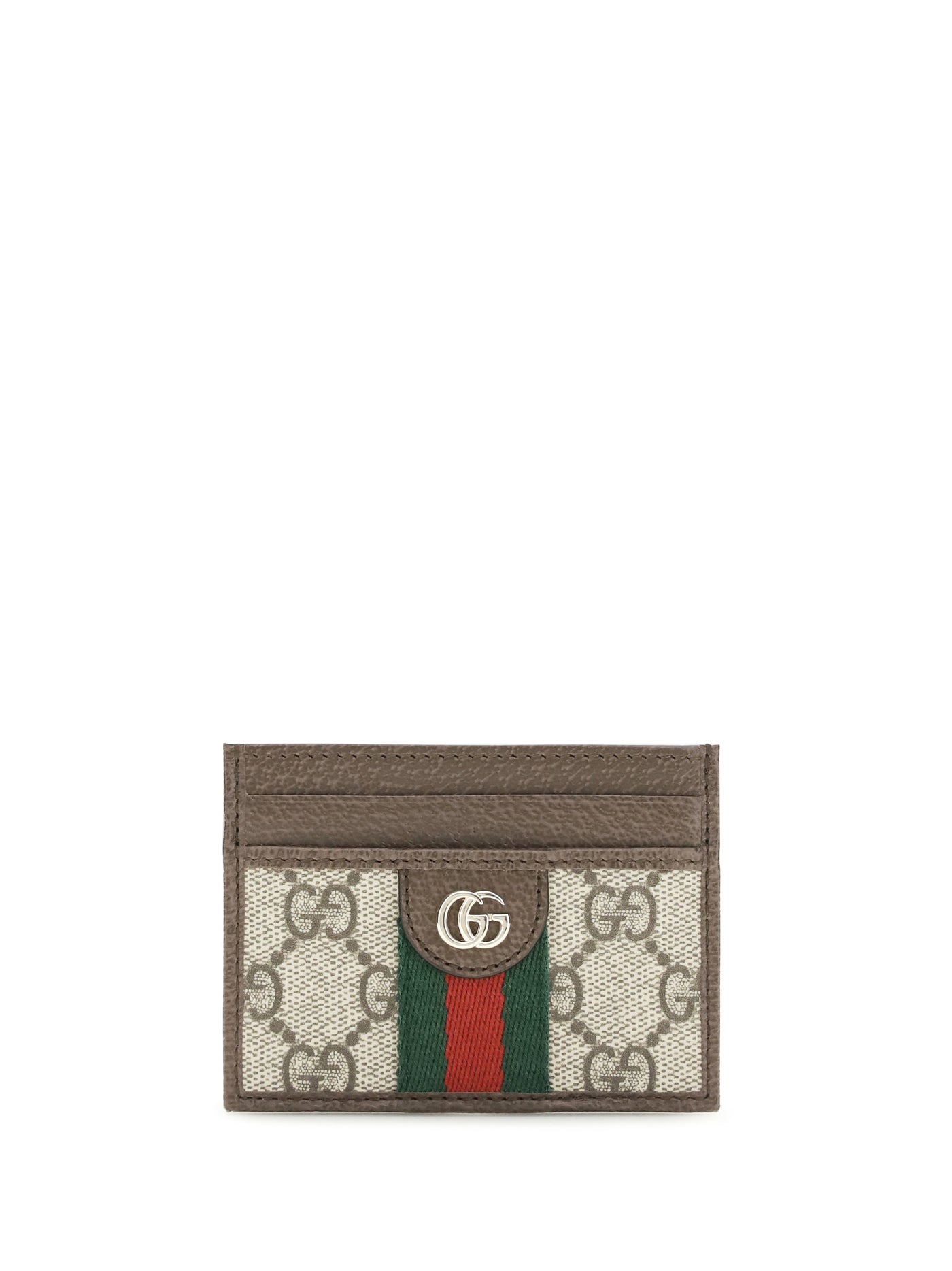 Gucci Ophidia Card Case — Beige Fabric Cases