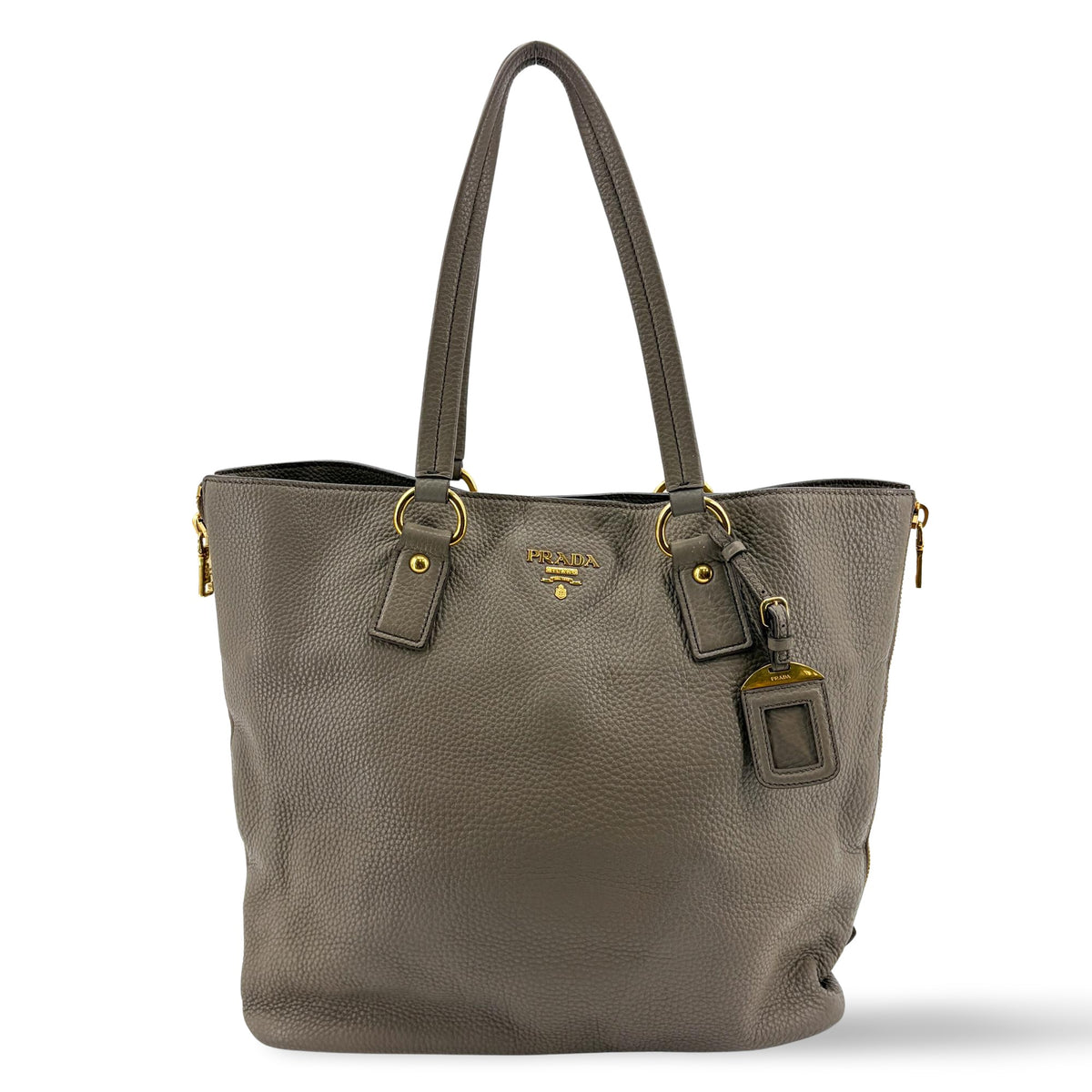 Prada Shoulder Python Gray Leather Bag