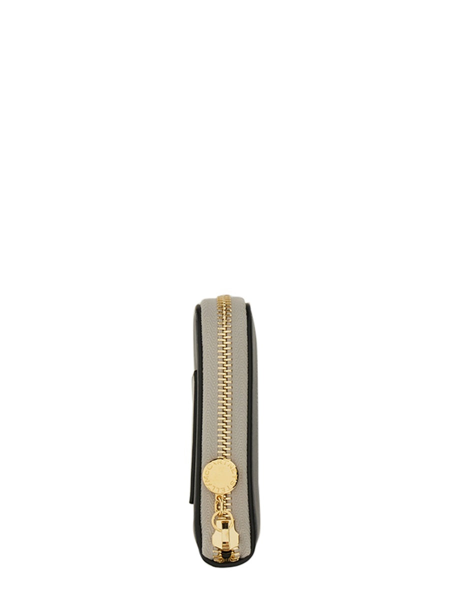 Stella Mccartney Zipped Wallet — Black Polyurethane