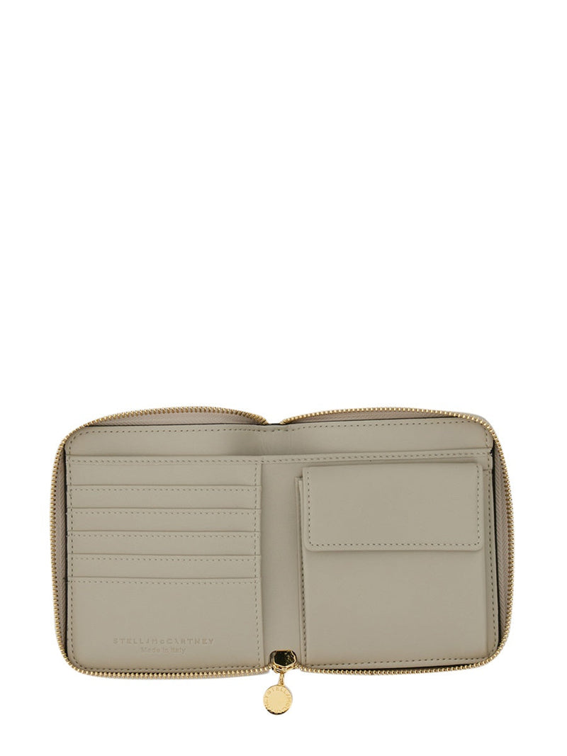 Stella Mccartney Zipped Wallet — Black Polyurethane