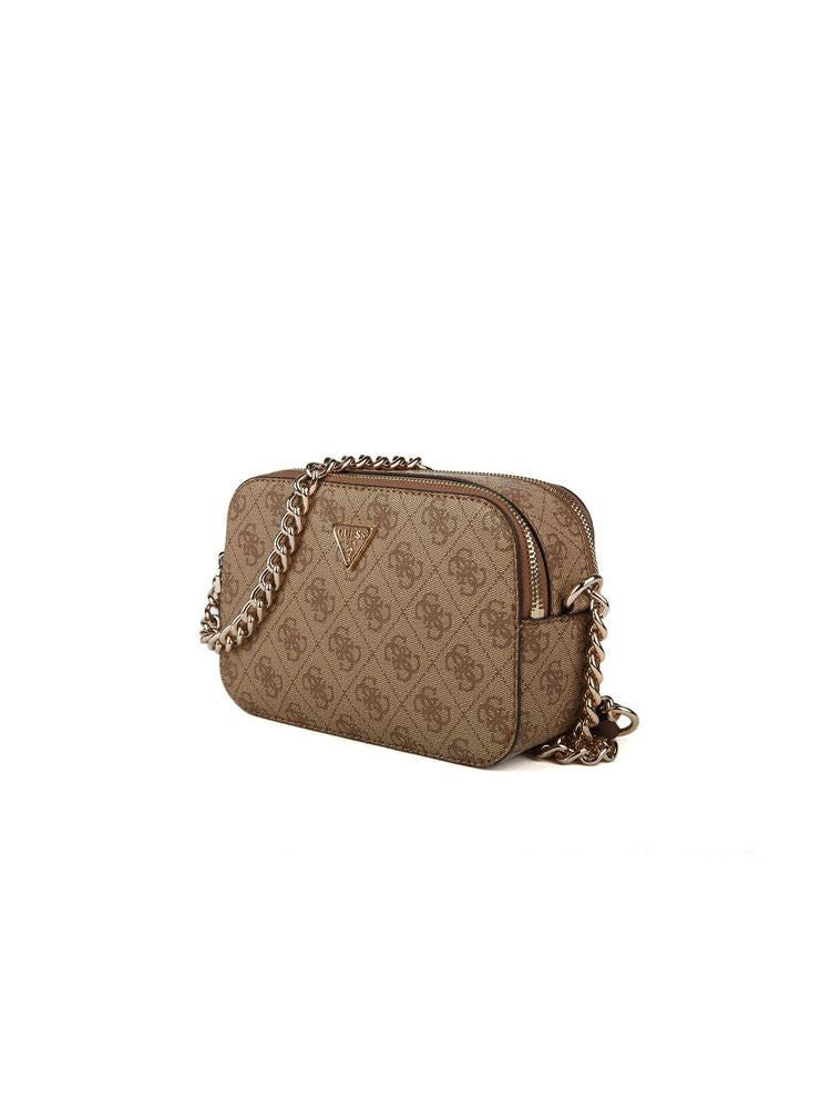 Guess Noelle Ii Crossbody Bag — Brown Polyurethane