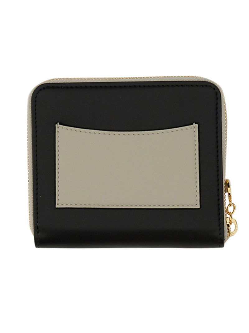 Stella Mccartney Zipped Wallet — Black Polyurethane