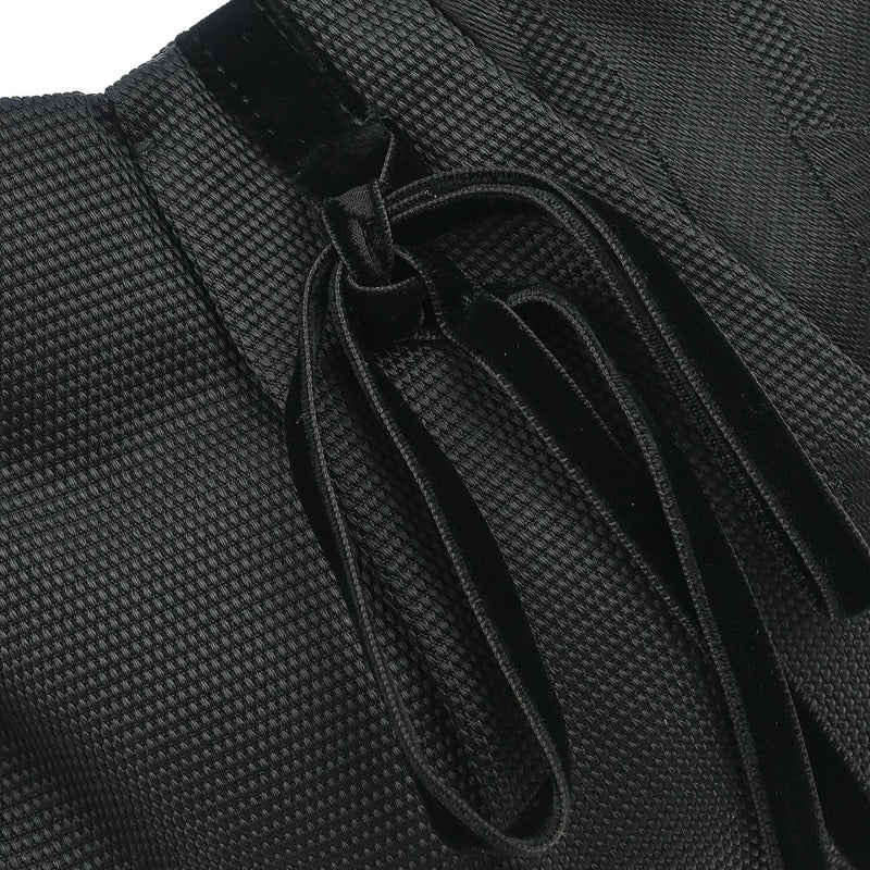 Saint Laurent Vintage Shoulder Bag Leather Black Nylon